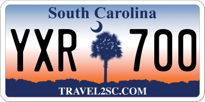 SC license plate YXR700