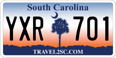SC license plate YXR701