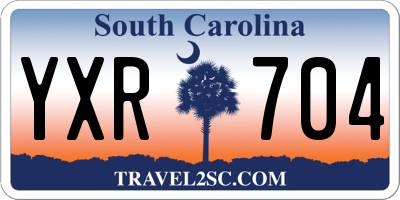 SC license plate YXR704