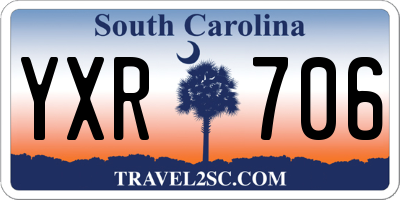 SC license plate YXR706