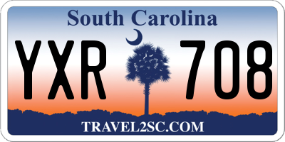 SC license plate YXR708