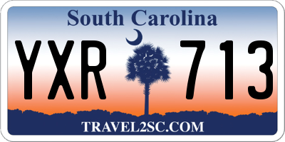 SC license plate YXR713