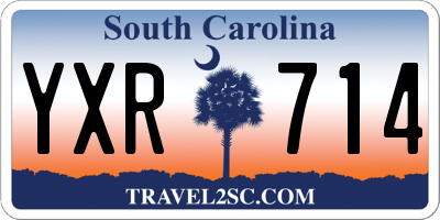 SC license plate YXR714