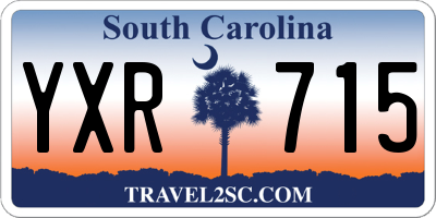 SC license plate YXR715