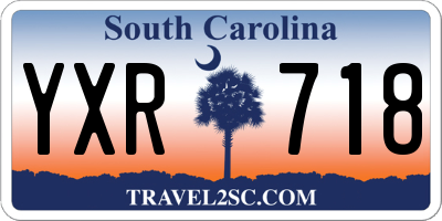 SC license plate YXR718