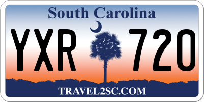 SC license plate YXR720