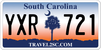 SC license plate YXR721