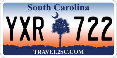 SC license plate YXR722