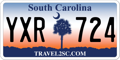 SC license plate YXR724