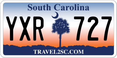 SC license plate YXR727