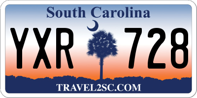 SC license plate YXR728