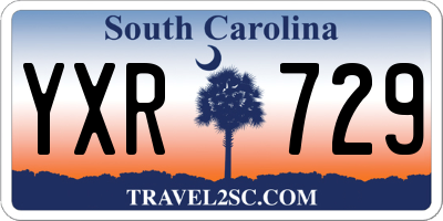 SC license plate YXR729