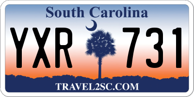 SC license plate YXR731