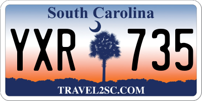 SC license plate YXR735