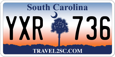 SC license plate YXR736