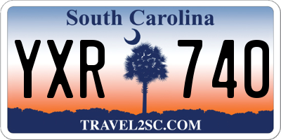 SC license plate YXR740