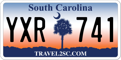 SC license plate YXR741