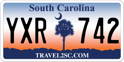 SC license plate YXR742