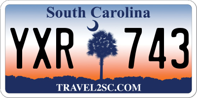 SC license plate YXR743