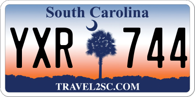 SC license plate YXR744