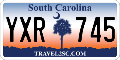 SC license plate YXR745