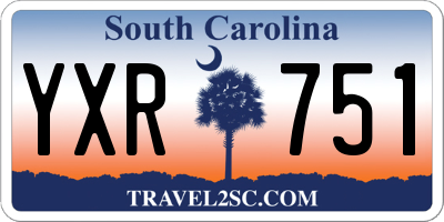 SC license plate YXR751