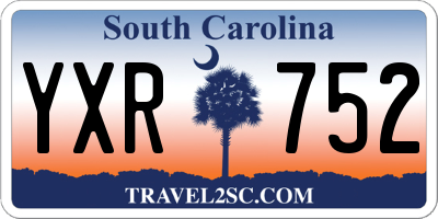 SC license plate YXR752