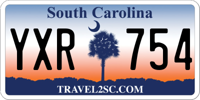 SC license plate YXR754