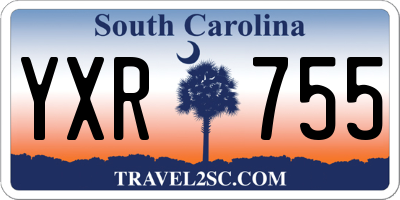 SC license plate YXR755