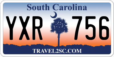 SC license plate YXR756