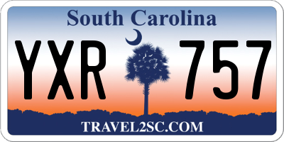 SC license plate YXR757