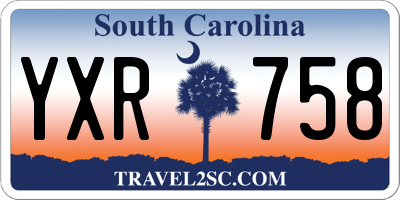 SC license plate YXR758