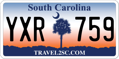 SC license plate YXR759