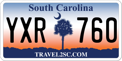 SC license plate YXR760