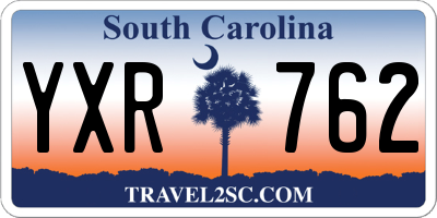 SC license plate YXR762