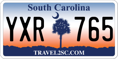 SC license plate YXR765