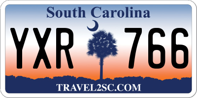 SC license plate YXR766