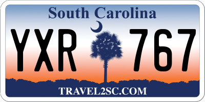 SC license plate YXR767