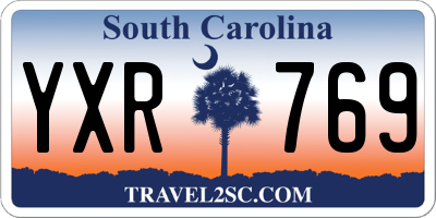 SC license plate YXR769
