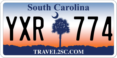 SC license plate YXR774
