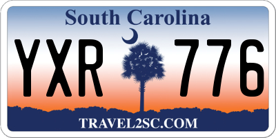 SC license plate YXR776