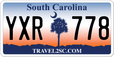 SC license plate YXR778