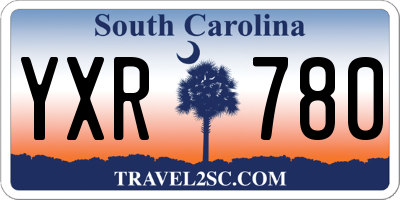 SC license plate YXR780