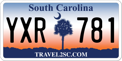 SC license plate YXR781