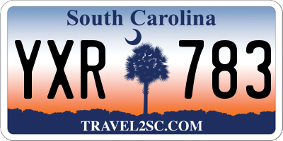 SC license plate YXR783