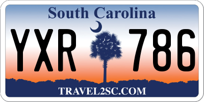 SC license plate YXR786