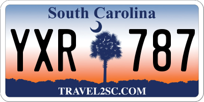 SC license plate YXR787