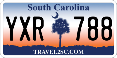 SC license plate YXR788