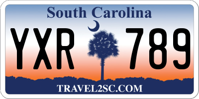 SC license plate YXR789