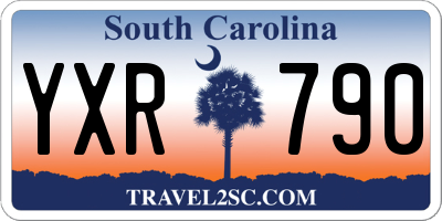 SC license plate YXR790